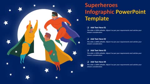 Superheroes Infographic PowerPoint Template