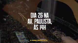 Dia 26/11 neste domingo na Av Paulista as 14:00 Pautas: Em memória do patriota Clezão - pelo impeachment do Ministro Alexandre de Moraes. É o Brasil as ruas 🇧🇷🇧🇷