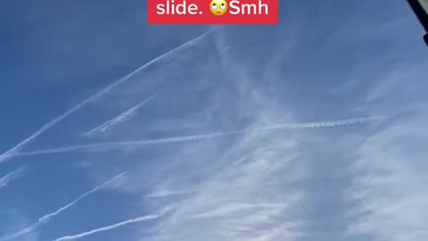 Spraying the sky to poison us & block the sun.