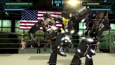 "Epic Showdown: Six Shooter vs. Six Shooter in a Robot Battle Royale!"