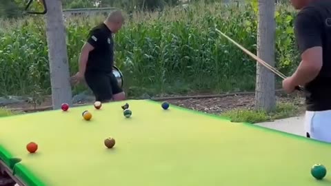 funny video on billiards games