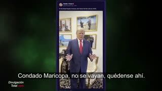 8-NOV-2022 Presidente Trump a Votantes en Maricopa, Arizona: "No Se Vayan"