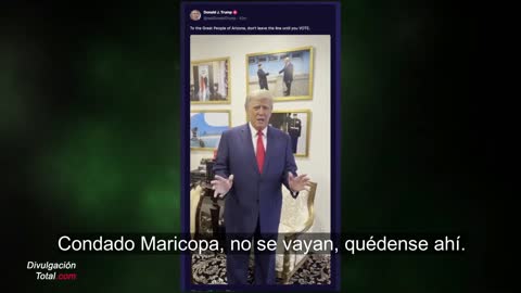 8-NOV-2022 Presidente Trump a Votantes en Maricopa, Arizona: "No Se Vayan"
