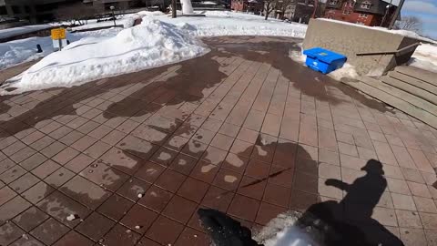 Late For School Parkour POV (Winter Edition)