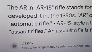 AR-15 Does Not Stand for Assault Rifle! They should be Call a Defense Rifle it Keeps US Free