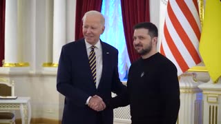 Zelensky Welcomes Biden to Kyiv