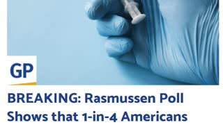 BREAKING: Rasmussen Poll Shows that 1-in-4 Americans Believe They Know Someone Who Died from COVID Vaccine