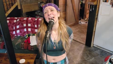 Deana sings an acoustic version of Crazy originally done by Gnarles Barkley