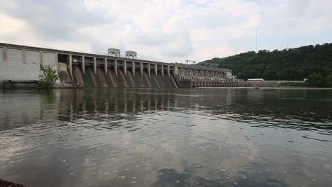 Lower Bagnell Dam at Lake of The Ozarks in Missouri