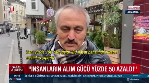 Almanya'da yaşayan Türkler anlattı_ Hayat pahalılığı burada insanları yıprattı