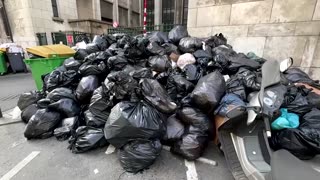 Paris tourists dismayed by piles of trash amid strikes