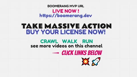 BOOMERANG (must see) NOTHING LIKE IT OUT THERE ! - AI BOT PROFITS (join for free) TOP TEAM ROB BUSER