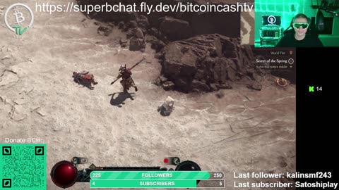 Bitcoin Cash Price skyrocketing! BCH giveaways & playing Diablo 4 Hardcore.