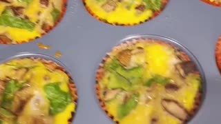 Healthy Breakfast prep, egg bites recipe like Starbucks