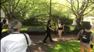 Patriots Chase AntiFa Out Of The Capitol Park In Salem Oregon #OpticsMatter