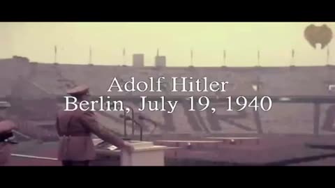 Hitler WW2 Speech - I did not want this war…