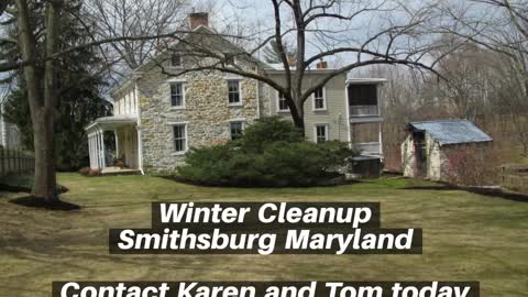 Winter Cleanup Smithsburg Maryland Landscape