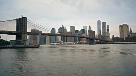 NYC Brooklyn Bridge river sound
