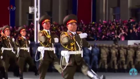 ⚡️⚠️ 📢 North Korean leader Kim Jong-un takes part in a military parade