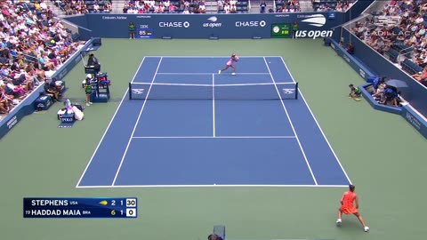 Sloane Stephens vs. Beatriz Haddad Maia Highlights | 2023 US Open Round 1