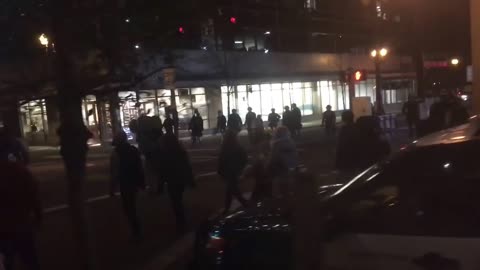 Protesters Take To The Streets Of Portland Or And Immediately Stopped By Police