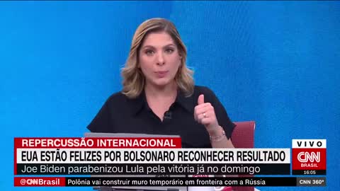 Estados Unidos estão felizes por Bolsonaro reconhecer resultado | CNN 360°