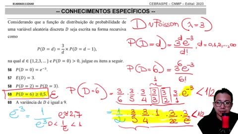 Concurso CNMP Cespe/Cebraspe-2023 - Probabilidade