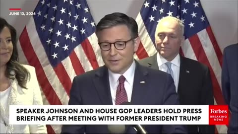 BREAKING NEWS: Speaker Johnson & House GOP Leaders Hold Press Briefing After Meeting with Trump