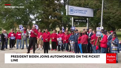 BREAKING NEWS- Biden Becomes First Sitting President To Joint Striking Workers On A Picket Line