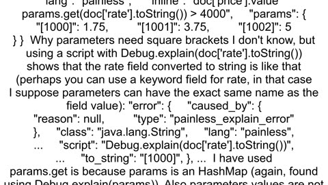 Elasticsearch script query get parameter by field value