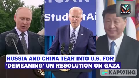 Russia, China School U.S. On UN's 'Binding' Resolution As Biden 'Pacifies' Netanyahu | Gaza War