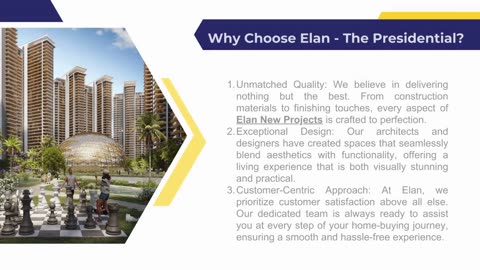 Elevate Your Living Standards with Elan The Presidential