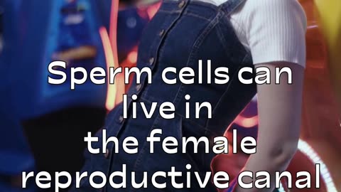 Sperm cell can live in female reproductive cannal for a few days to a weeks🕯🩸 #shorts