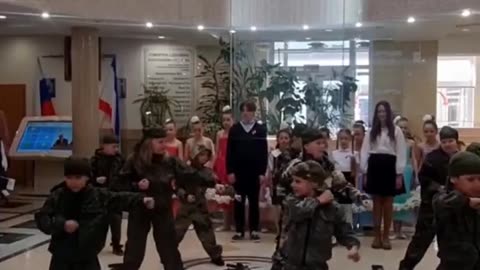Russian Children being trained for war