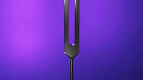 3D Mid Ohm 136.1Hz weighted tuning fork (with 136.1Hz tone & music)