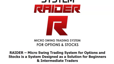 Announcing- RAIDER – Micro Swing Trading System for Options and Stocks for Beginners