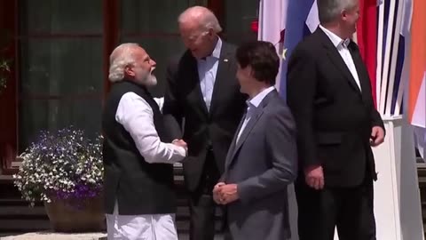PM Modi with US President Joe Biden and PM Trudeau of Canada
