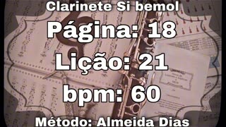 Página: 18 Lição: 21 - Clarinete Si bemol [60 bpm]