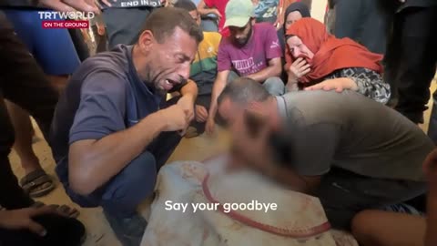 Palestinian man bids farewell to brother killed in Israel air strike TRT World