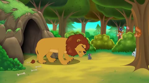 Lion and Mouse - Village Mouse and City Mouse - Kids Cartoon | Fairy Tale