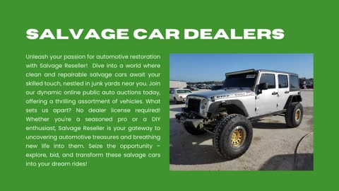 Salvage Car Dealers