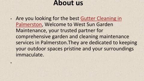 Get The Best Gutter Cleaning in Palmerston.