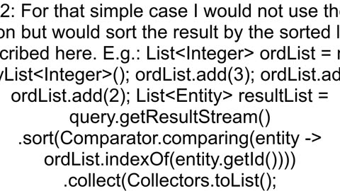 How to use FIELD function of mysql in JPA