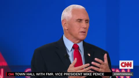 Watch Pence's response when asked if he'll support Trump in 2024