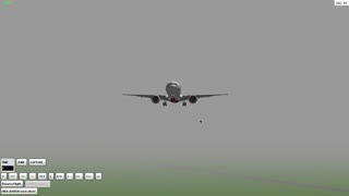 Bad Weather Landing in Nagasaki Airport with Boeing 777-300ER Emirates - YSFlight