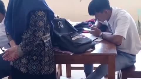 Fun In School | Teacher Watching Students Playing With Phone In School | Meme