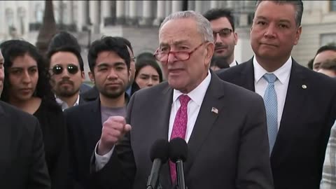 Talmudic zionist Chuck Schumer: Indigenous are not reproducing so need replacements..