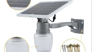 Outdoor Waterproof Solar Powered LED Wall Lamp Lighting Sensor Garden Path Light