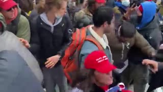 #J6 Trump supporters stop people from breaking windows