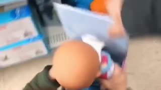 Toddler Refuses to Put Baby Doll Back